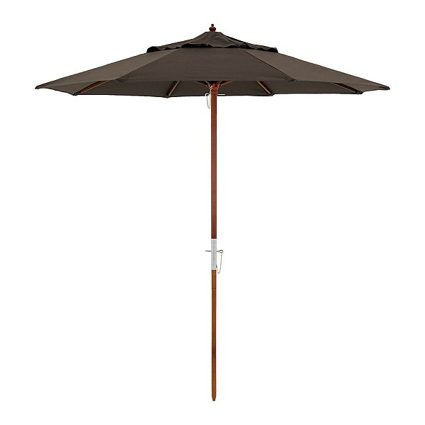 Ombrellone Poliester Treviso 2,40M Marrom - Fsc 100% - Apcer - Coc 150691