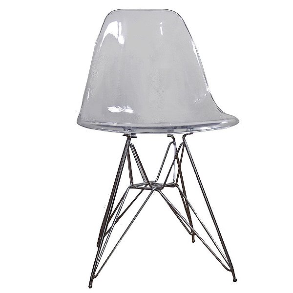 Pc117C - Cadeira Acrilica Charles Eames - Transparente