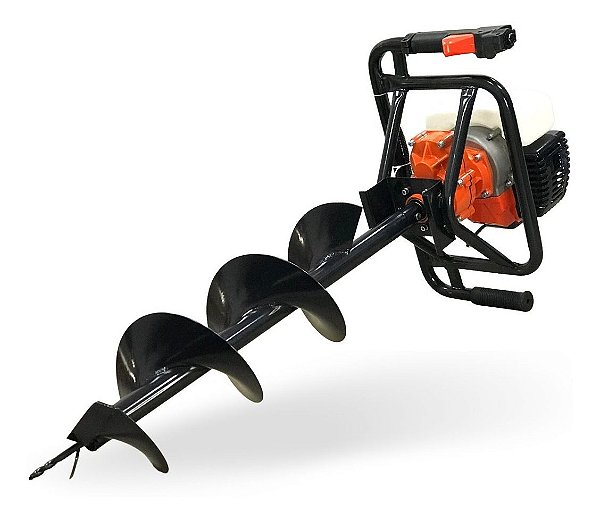 Perfurador De Solo Gasolina 52Cc C/ Broca 2 Tempos 2T 1,8Kw 8000rpm