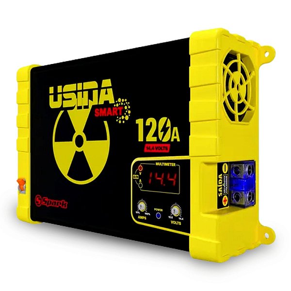 Fonte e Carregador Automotivo Usina 120A Smart 12V Bivolt 110V 220V - Usina Spark