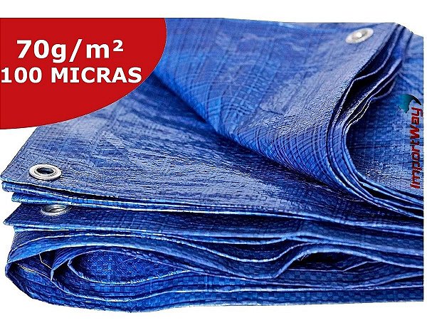 Lona Plástica 70GSM 3 Metros x 3 Metros Multiuso - Importway
