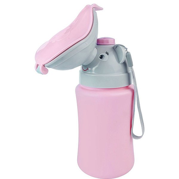 Mictório Portátil Rosa 350ml Buba Anatômico Com Tampa Higiênica E Válvula Antivazamento Sistema Antiodor