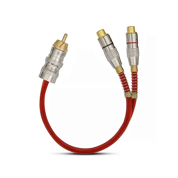 Cabo Linha Svart Y Vermelho 5mm 1 Macho/2 Fêmeas Cobre Revestimento Em Pvc Flexível Conectores Duplos De Alta Pressão