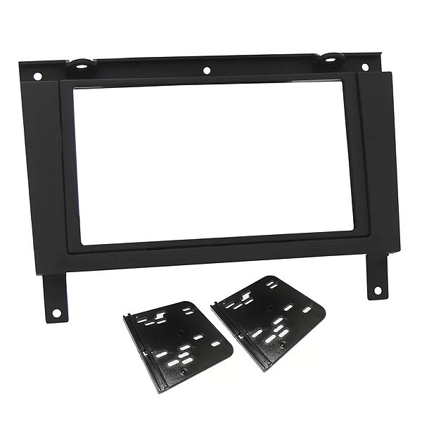 Moldura 7 Polegadas Central Painel DVD 2 Din VW Gol Saveiro E Parati G3 Preta Fiamon