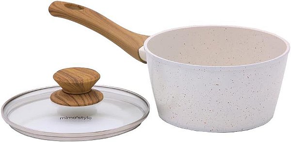 Panela Cook Vanilla Alumínio Com Revestimento Cerâmico E Cabos Soft-Touch - Mimo Style