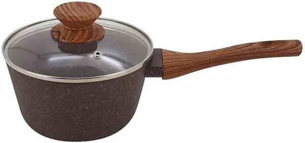 Panela Cook Grafito Em Alumínio Revestimento Cerâmico Com Cabos Soft-Touch E Indução - Mimo Style