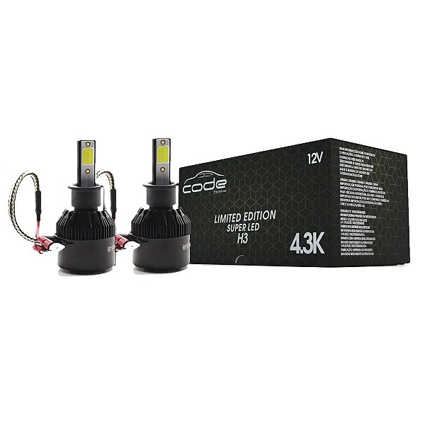 Kit Super Led Branca Efeito Xenon Tech One 4300k 12v Code