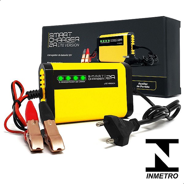Carregador Smartcharger 2AH Lite Version Bivolt 110V a 220V Certificado Pelo Inmetro