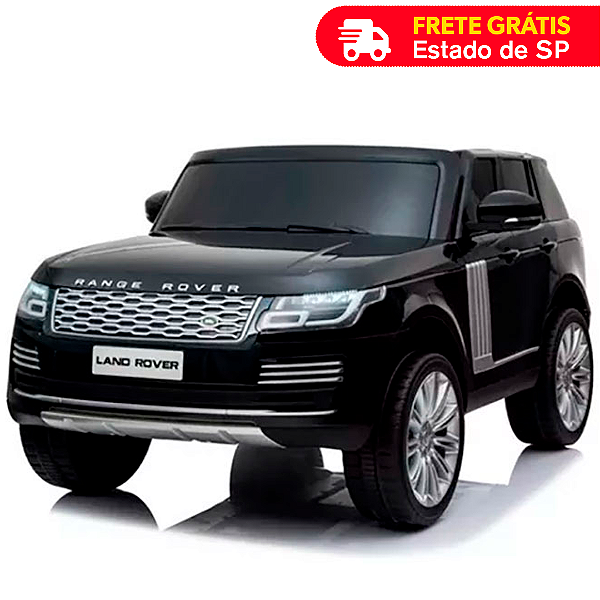 Carrinho Elétrico Infantil Land Rover Tração 4x4 Com Multimídia MP5 Som E 2 Lugares Preto