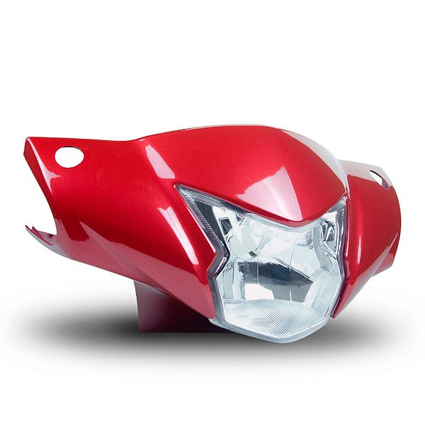 Farol Completo Com Carenagens Laterais Biz 110 Vermelho Perolizado - 2019/2020 - Foco Sportive