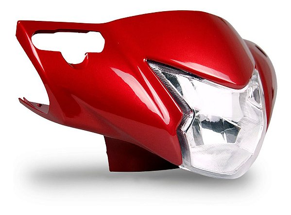 Farol Completo Com Carenagens Laterais Biz 125 Vermelho Perolado - 2019/2020 - Foco Sportive