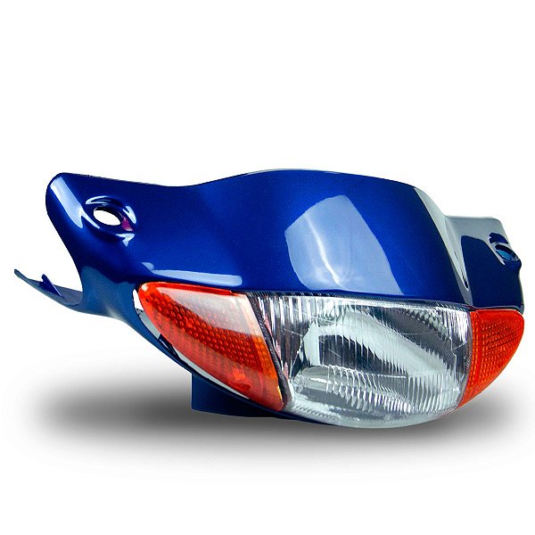 Farol Completo Com Carenagens Laterais Biz 100 Azul Perolado - 2005 - Foco Sportive