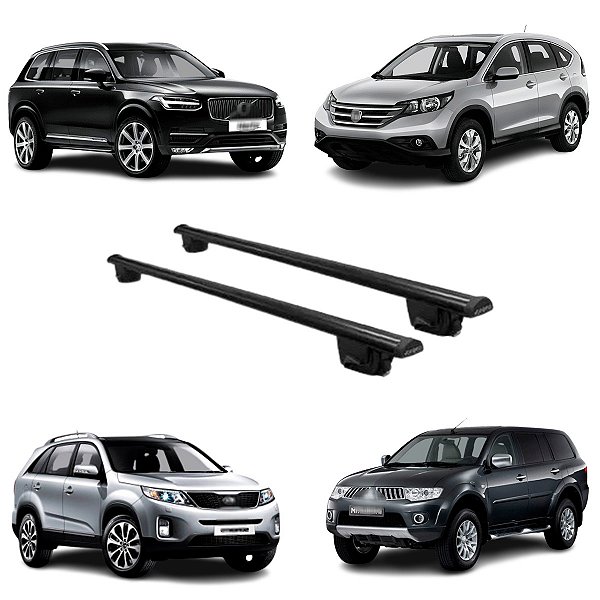 Rack De Teto Farad Travessa Fixação SM02 Aço Iron2 Bagageiro Antifurto Suporta 75kg