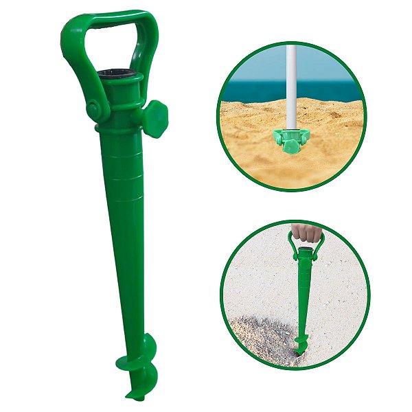 Saca Areia Suporte Guarda Sol Vara de Pescar Qualidade e Super Resistênte
