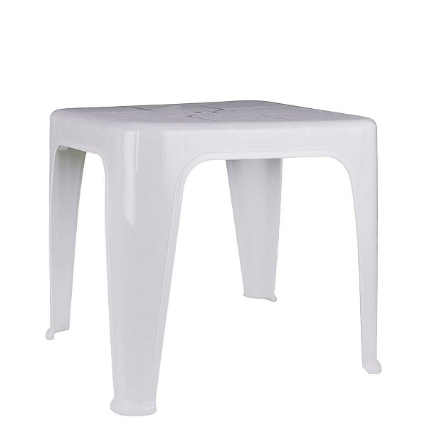 Kit 6 Mesas Plásticas Branco E Rosa - Mor