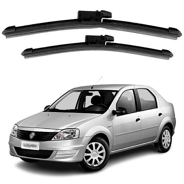 Palheta Automotiva Logan 2007 até 2013 Limpa Parabrisas Proteção Dias de Chuva