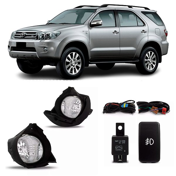 Kit Auxiliar Farol de Milha Hilux SW4 2006 até 2011 Visibilidade Segurança - Shocklight