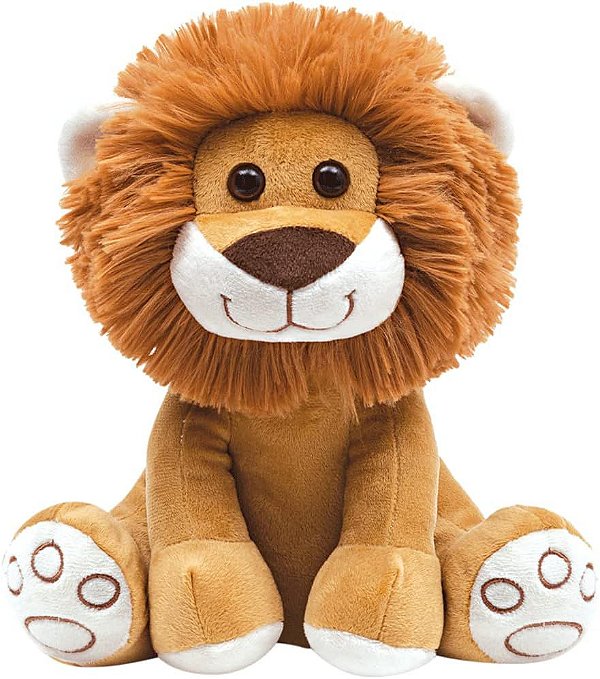 Pelucia Para Bebê Meu Leaozinho Caramelo Antialergico 25cm - Buba