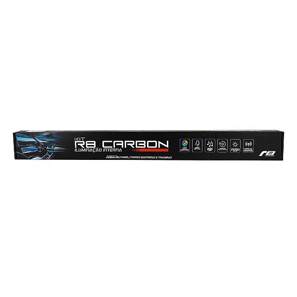 Kit R8 Carbon Iluminação Interna 256 Cores Disponíveis Controle por APP LED para Assoalho Portas