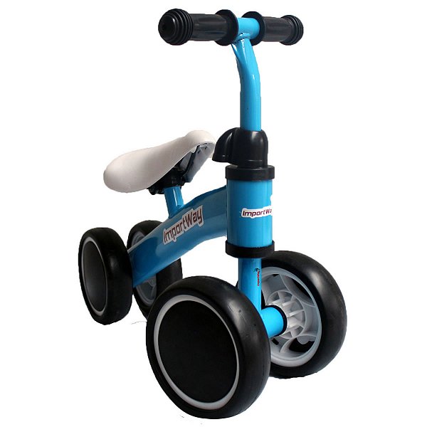 Triciclo Balance Andador sem Pedal Equilibrio Menino Menina Cor Azul - Importway