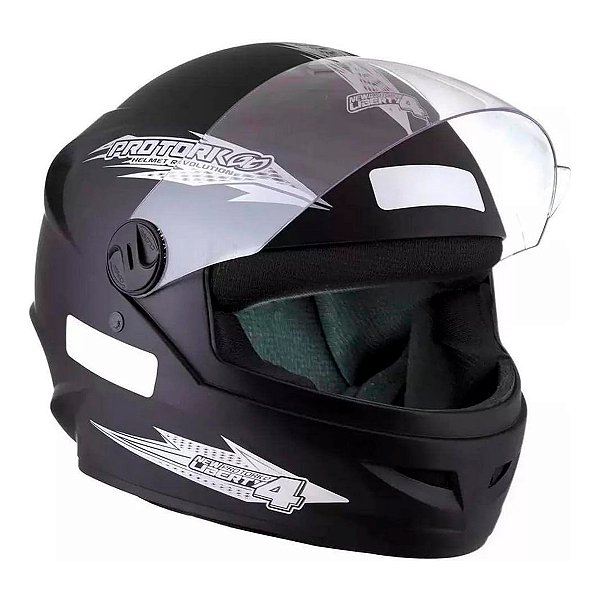 Capacete Moto New Liberty Four Cor Preto Fosco Inmetro Tamanho 58 - Pro Tork