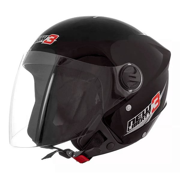 Capacete Moto Aberto New Liberty 3 Preto Viseira Cristal Inmetro Tamanho 56 - Pro Tork