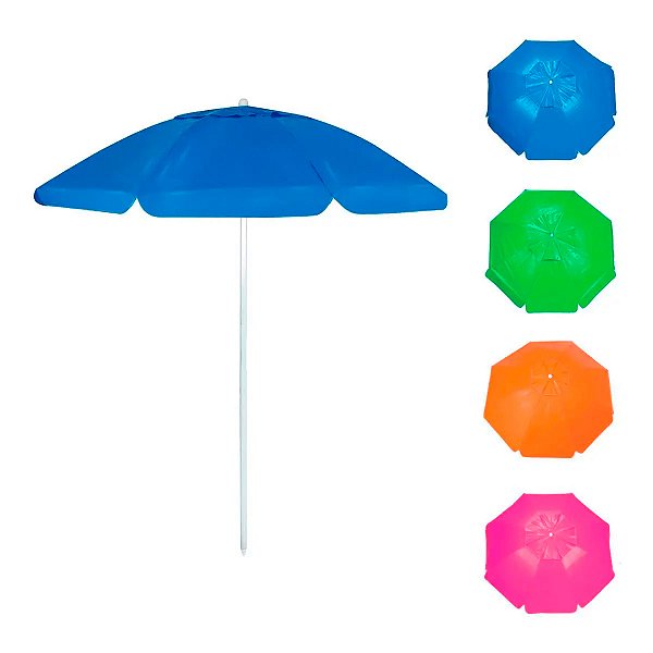 Guarda-Sol FPS 100 Em Alumínio 1,80m PVC 70% Com Poliéster 30% (bagum) Grande - Mor