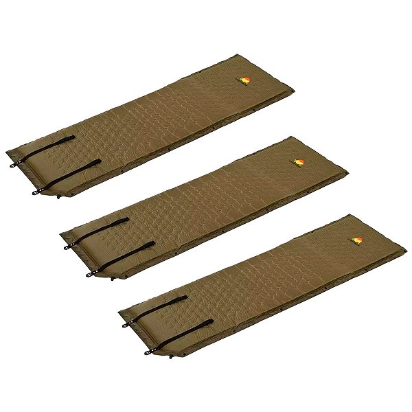 Kit 3 Colchonetes Auto-infláveis Isolante Térmico 183 x 60 x 3cm Guepardo