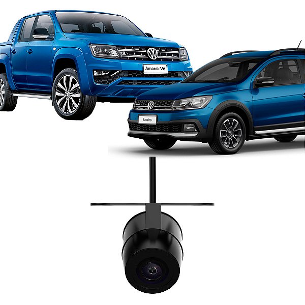 Câmera de Ré Com Conexão Original para Vw Amarok 2017 até 2023 Saveiro 2016 até 2024