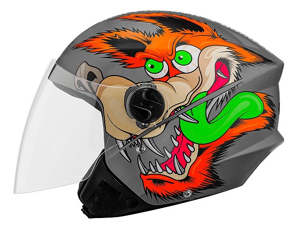 Capacete Moto Pro Tork Aberto New Liberty 3 Three Coyote Tamanho 58 Fosco Cinza - Pro Tork