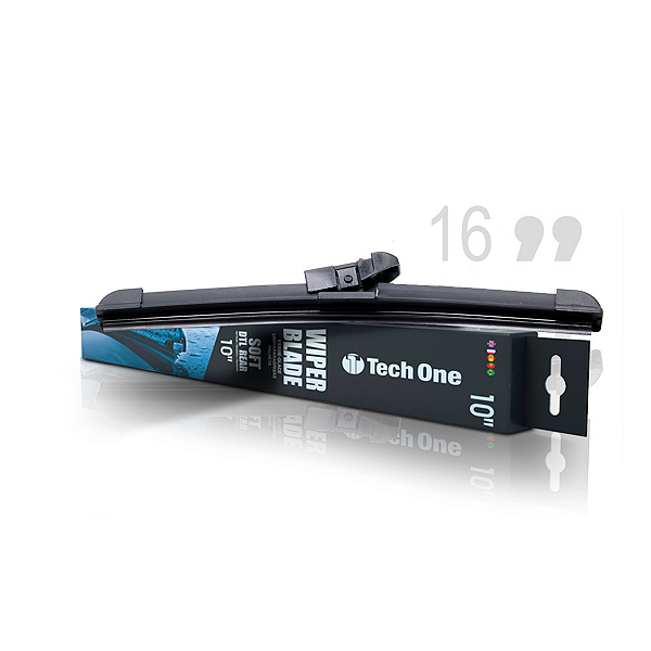 Palheta Limpador De Para-Brisa Dianteiro Soft Universal 16 Polegadas Tech One