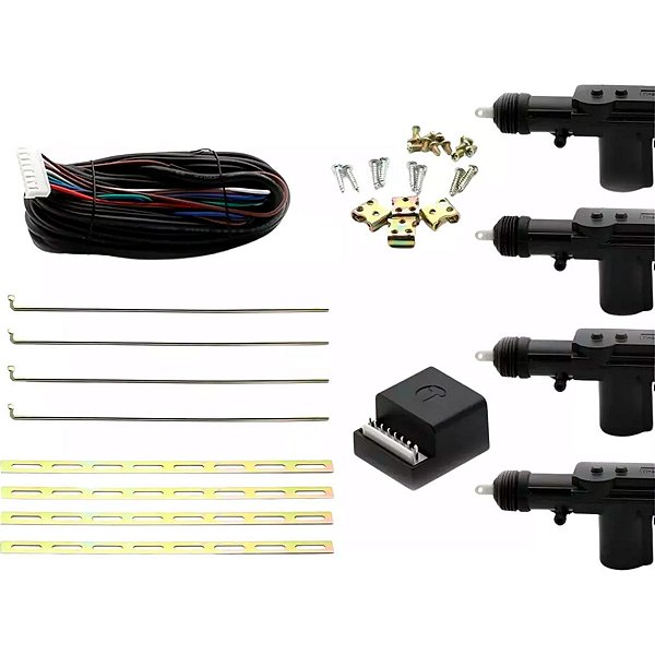 Kit de Travas Elétricas 4 Portas 2 Masters Tech One Praticidade Segurança