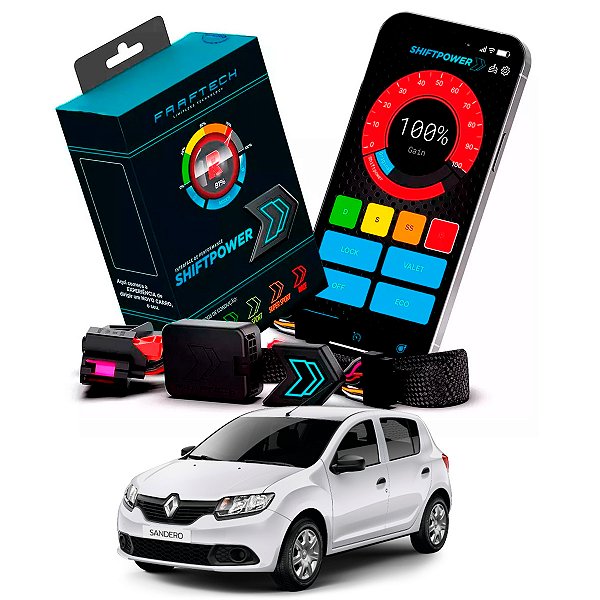 ShiftPower Nova Versão Chip Performance SFi Pedal Renault Sandero Atualizado - Faaftech