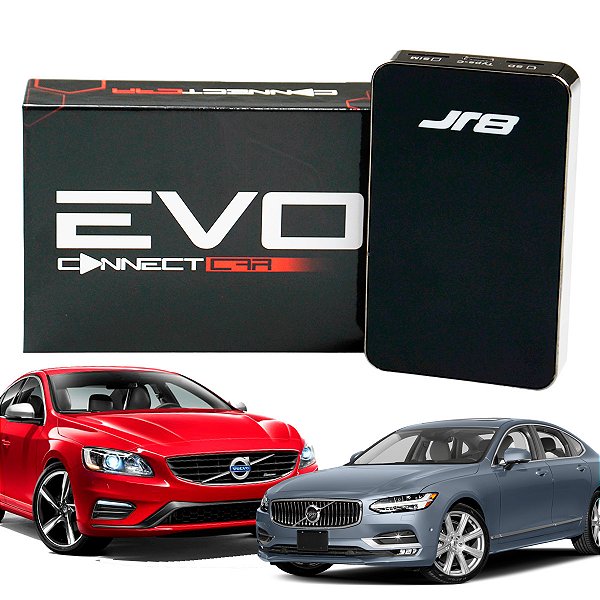 Streaming Box Carros Volvo CarPlay Bluetooth Wifi 64GB 4GB Ram Android 10 Processador Octacore Evo Connect - JR8