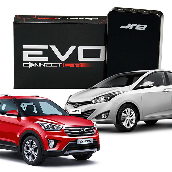 Streaming Box Carros Hyundai CarPlay Bluetooth Wifi 64GB 4GB Ram Android 10 Processador Octacore Evo Connect - JR8