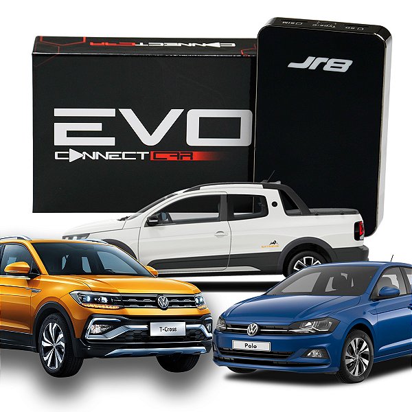 Streaming Box Carros Volkswagen CarPlay Bluetooth Wifi 64GB 4GB Ram Android 10 Processador Octacore Evo Connect - JR8