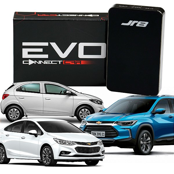 Streaming Box Carros Chevrolet CarPlay Bluetooth Wifi 64GB 4GB Ram Android 10 Processador Octacore Evo Connect - JR8