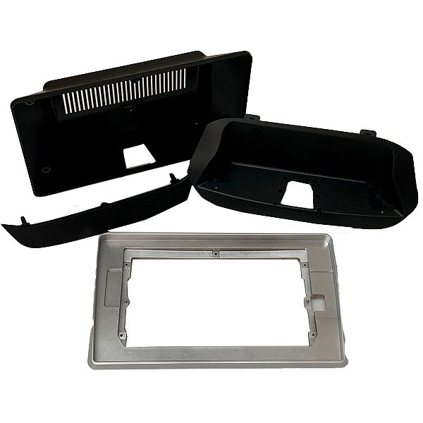 Moldura Prata Específica Para Onix Com Chicote Principal Alto Falante Buzzer E Kit de Instalação