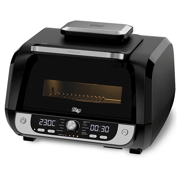 Fritadeira Elétrica Air Fryer Forno Barbecue Digital 12 em 1 10 Litros 127V/110V - WAP
