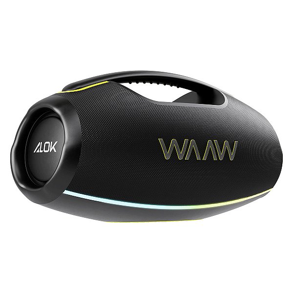 Caixa De Som Alto Falante Bluetooth Waaw By Alok Prova d'água 180WRMS Hyperboom