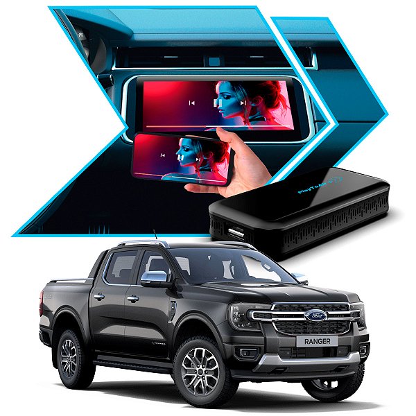 PlaytoAir Módulo Carplay Android Auto Espelhamento Sem Fio Via Wi-fi Bluetooth Para Multimídia Carros Ford