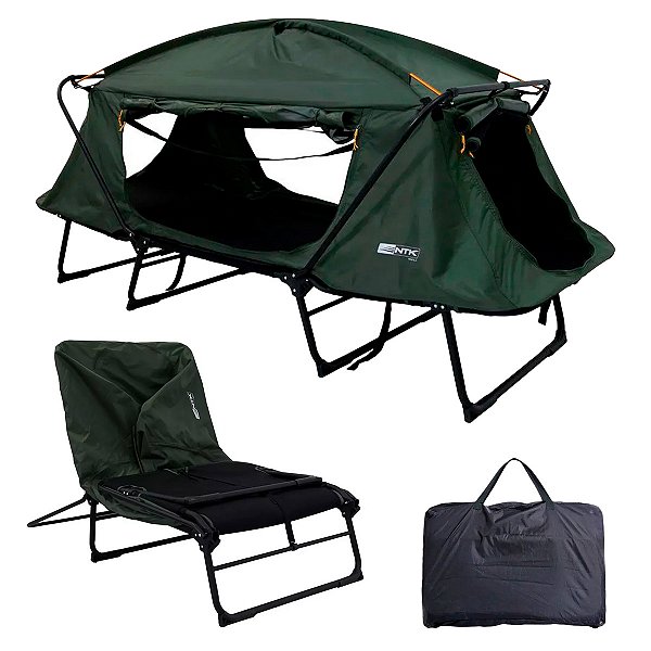 Barraca Cama Suspensa Tatu Solteiro 4 em 1 Dobrável Suporta 120kg 3000mm Coluna d´Água - NTK Nautika