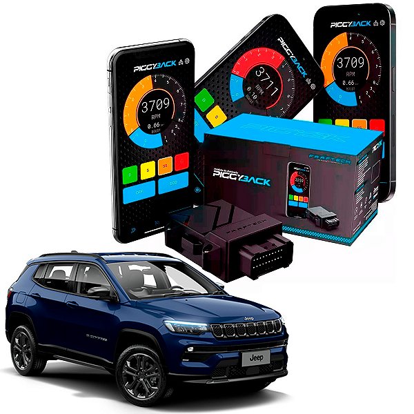 PiggyBack Modulo Chip Aumento Potencia Torque One Motor Turbo Stage Bluetooth Jeep Compass 1.3 T270