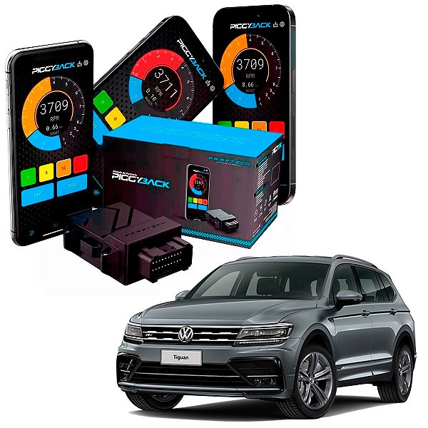 PiggyBack Modulo Chip Aumento Potencia Torque One Motor Turbo Stage Bluetooth Tiguan 1.4 250 TSI