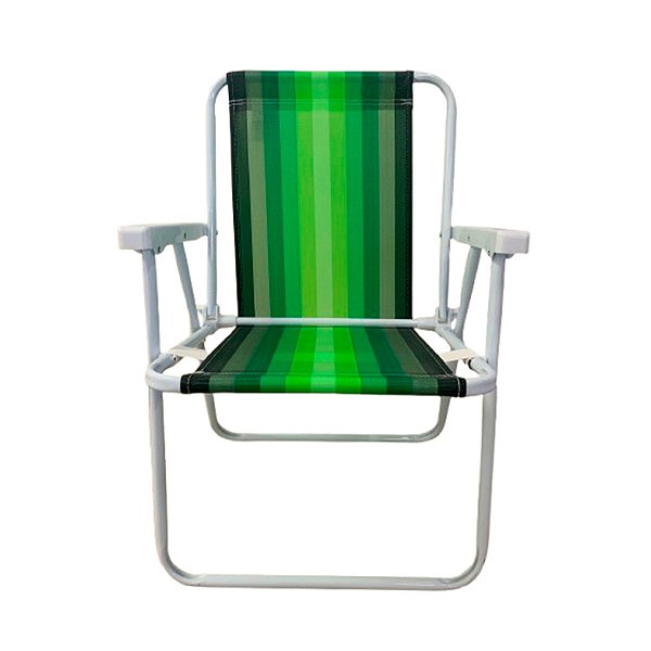 Cadeira Alta Para Praia Camping Colorida Verão 72cm Resistente E Confortável Mor