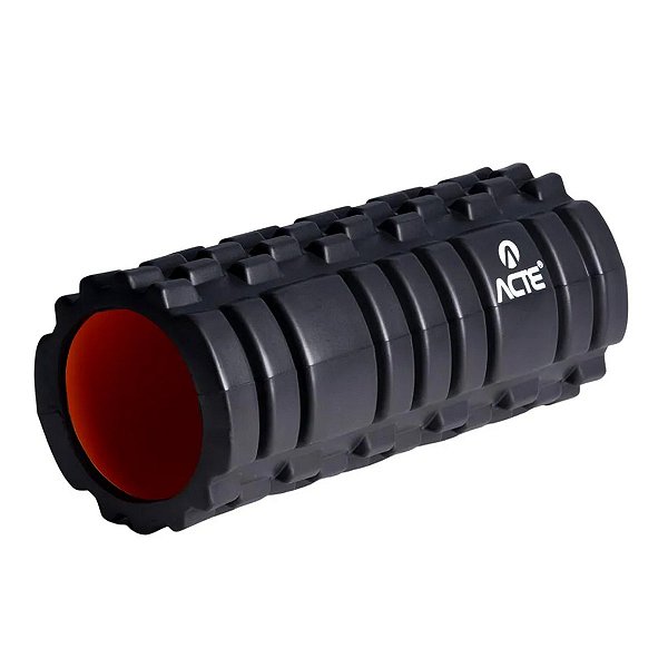 Rolo Bastão de Massagem Liberação Miofascial Exercícios Yoga Crossfit Fisio Pilates 33Cm T141 Preto