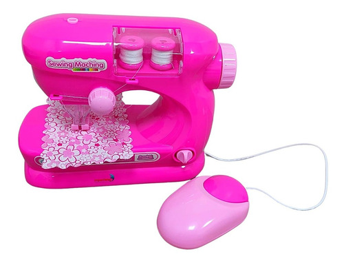 Máquina De Costura Infantil Mini Ateliê Importway Rosa