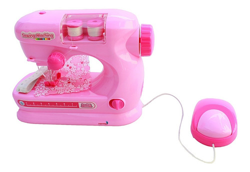 Máquina De Costura Infantil Mini Ateliê Importway Rosa Claro