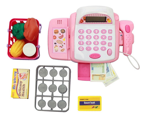 Caixa Registradora Mini Shopping Luz Som Brinquedo Infantil