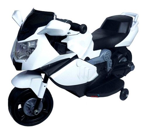 Mini Moto Elétrica Infantil 6v Importway C/ Luzes E Som Branco